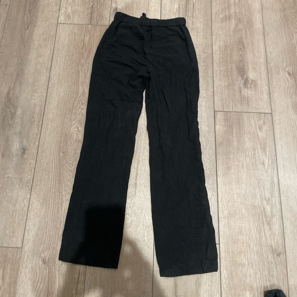 Camber & Grace Black Linen Pants (XS) - Picture 2 of 2
